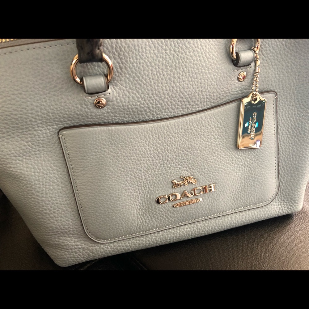 BNWT Coach Light Blue Emma Purse - Picture 4 of 8